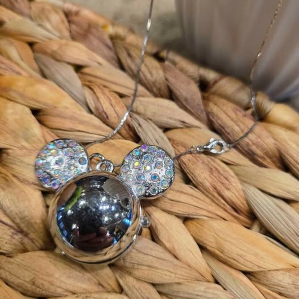 Chaoyada Mickey Mouse Pendant Watch Necklace